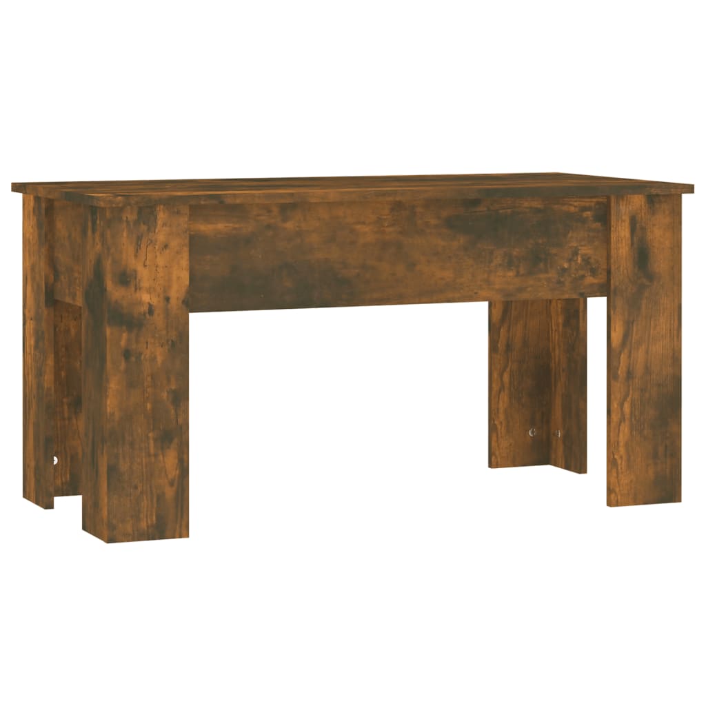 vidaXL Coffee Table Smoked Oak 101x49x52 cm Engineered Wood