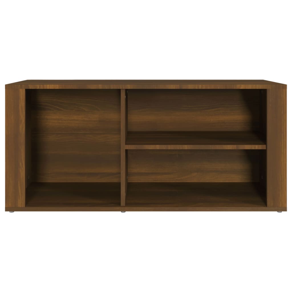 vidaXL Shoe Cabinet Brown Oak 100x35x45 cm Engineered Wood