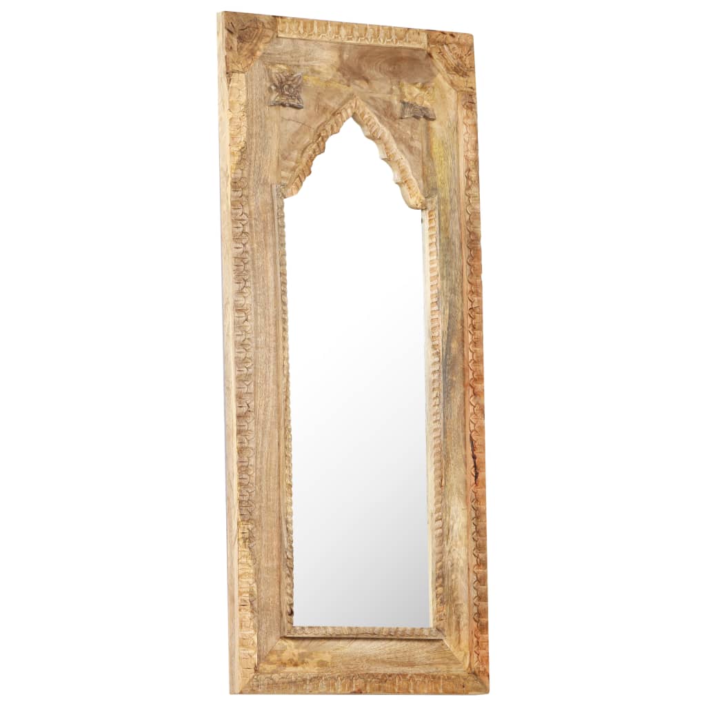 vidaXL Mirror 50x3x110 cm Solid Mango Wood