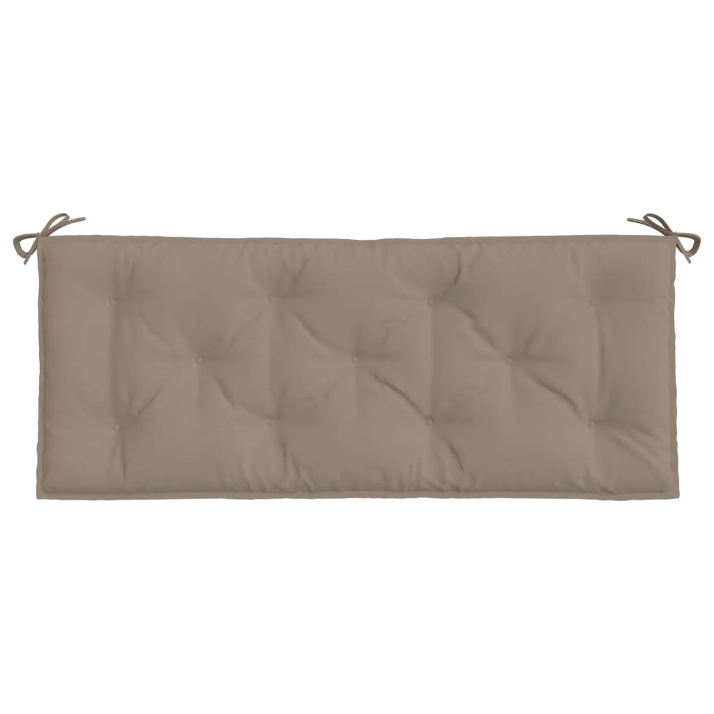 vidaXL Garden Bench Cushions 2 pcs Taupe 120x50x7cm Oxford Fabric