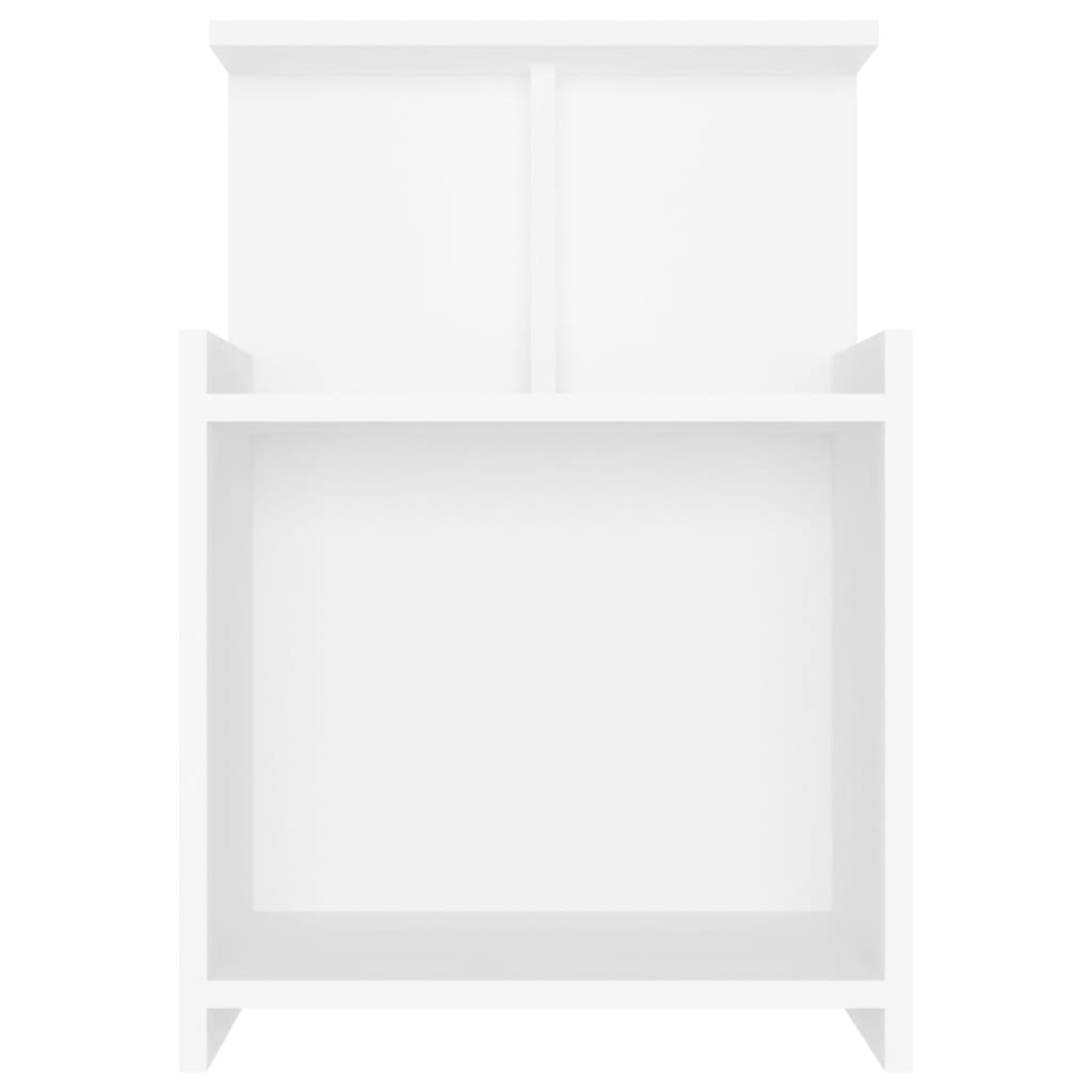 vidaXL Bed Cabinets 2 pcs White 40x35x60 cm Chipboard