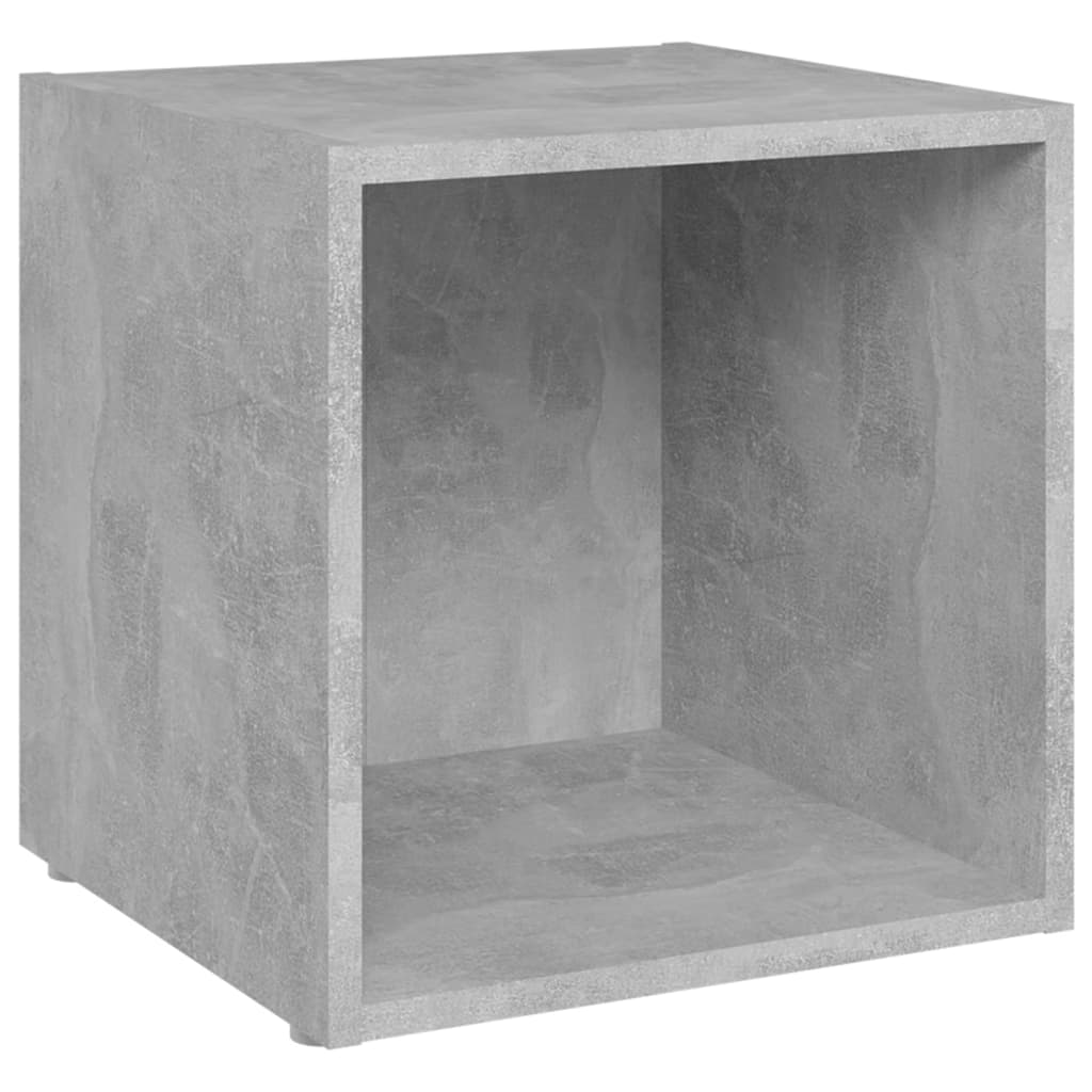 vidaXL TV Cabinets 2 pcs Concrete Grey 37x35x37 cm Engineered Wood