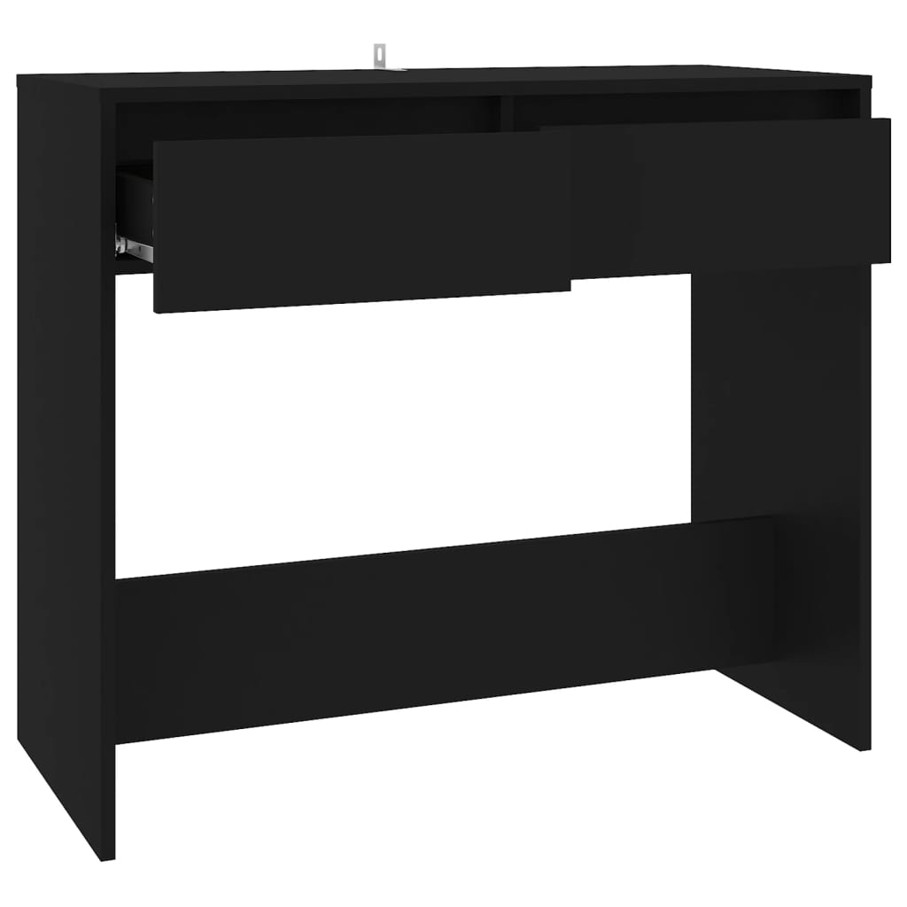 vidaXL Console Table Black 89x41x76.5 cm Steel