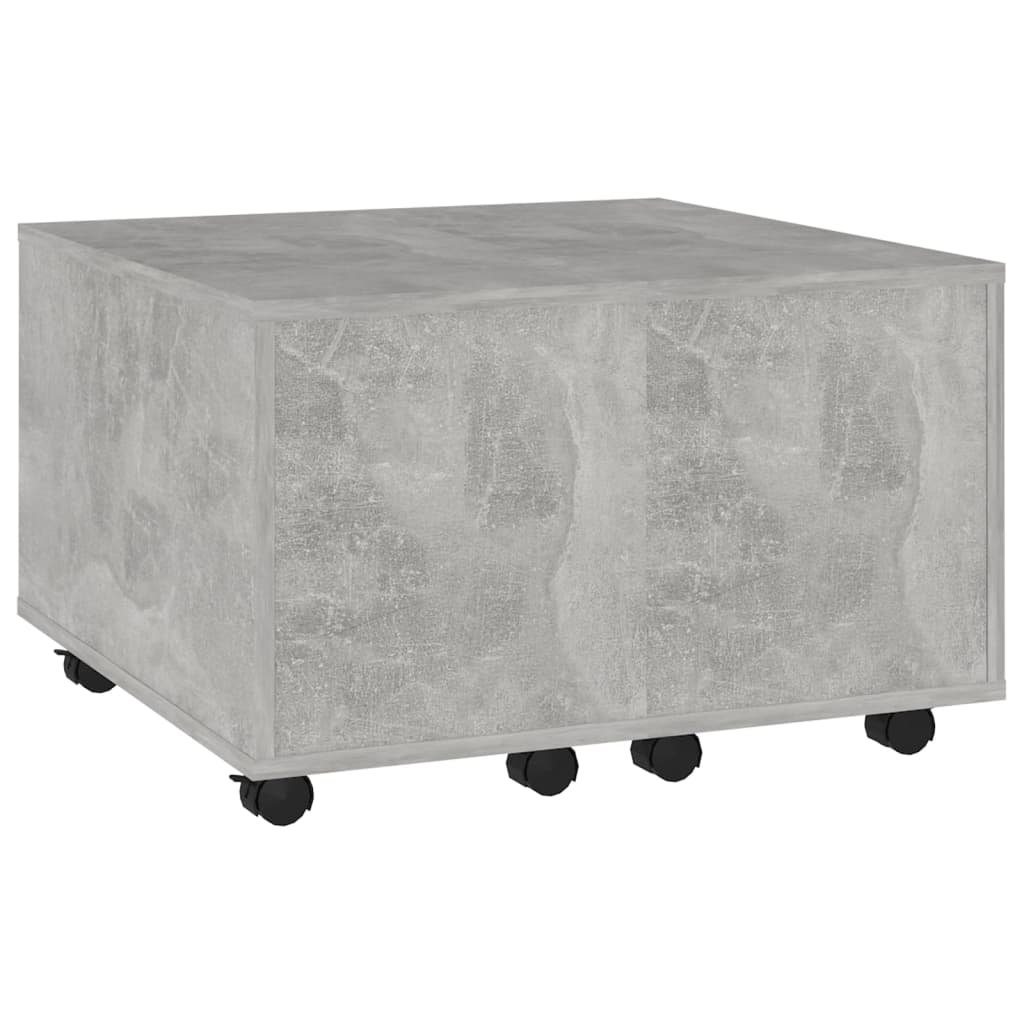 vidaXL Coffee Table Concrete Grey 60x60x38 cm Engineered Wood