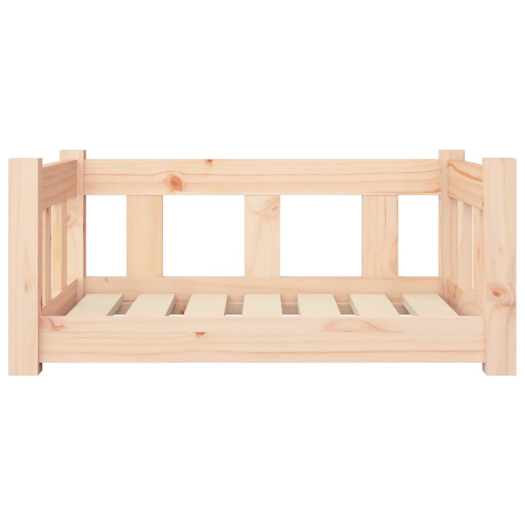 vidaXL Dog Bed 65.5x50.5x28 cm Solid Wood Pine