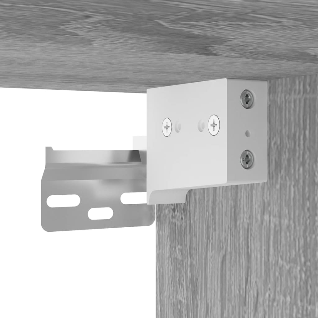 vidaXL Wall Cabinet Grey Sonoma 80x33x80 cm Engineered Wood