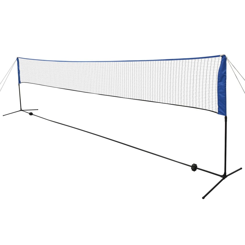 vidaXL Badminton Net met Shuttles 500x155cm Badmintonnet Shuttle Tennis 