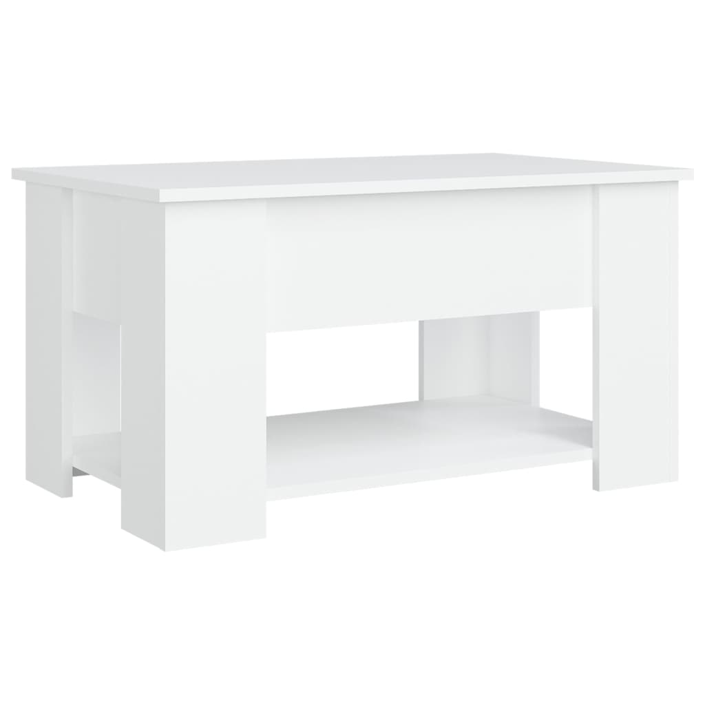 vidaXL Coffee Table White 79x49x41 cm Engineered Wood