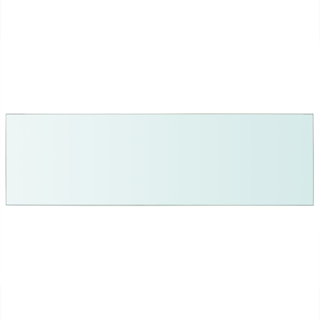 vidaXL Shelf Panel Glass Clear 80x25 cm