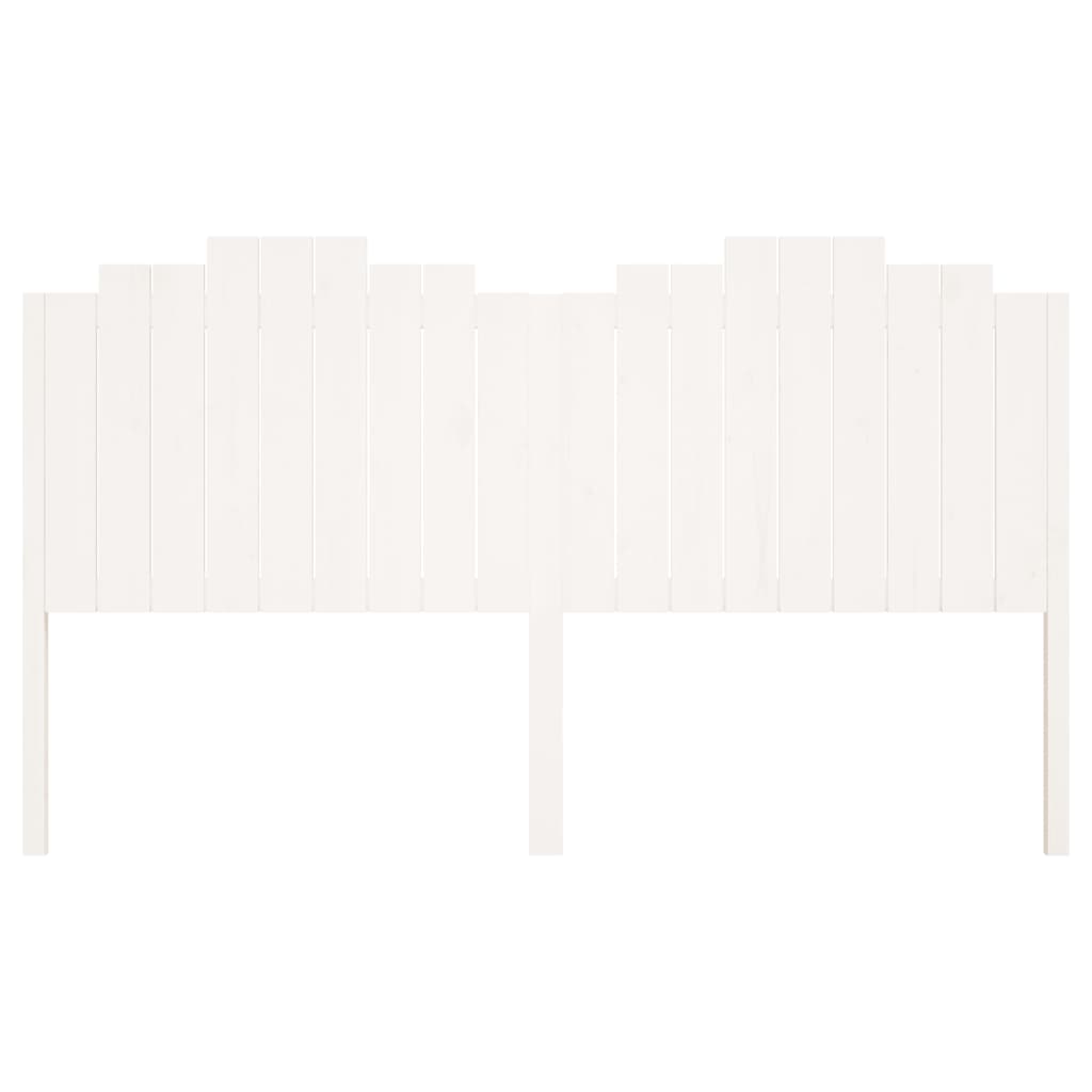 vidaXL Bed Headboard White 186x4x110 cm Solid Wood Pine