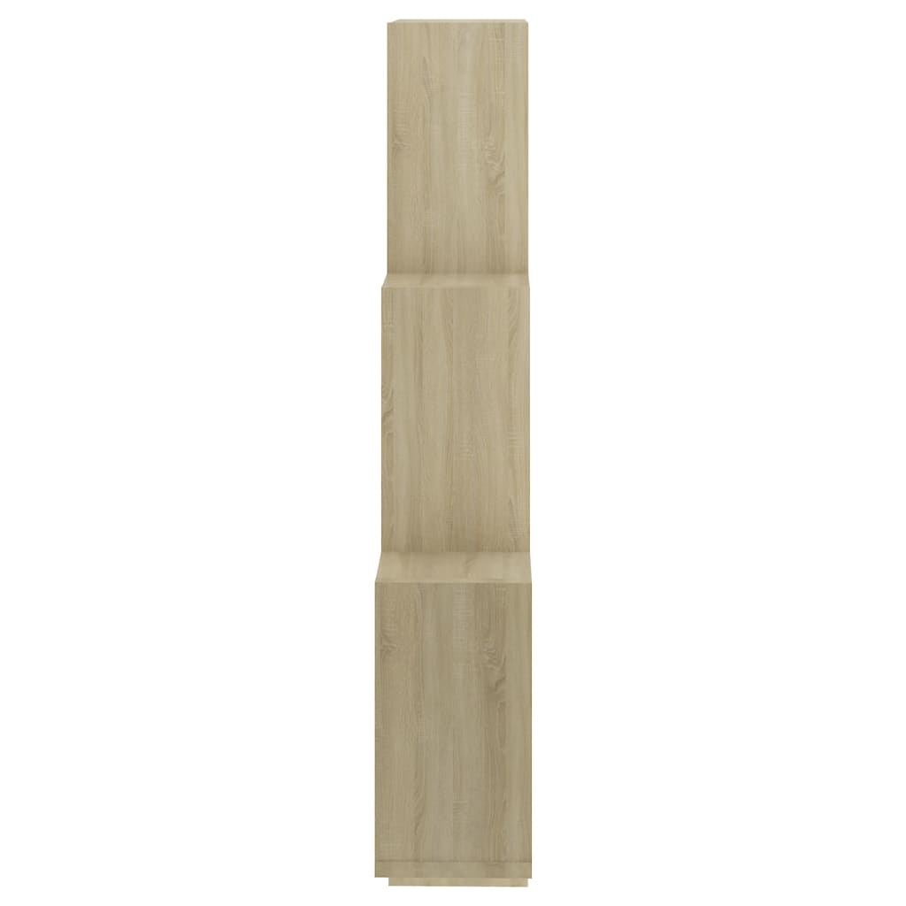 vidaXL Wall Cube Shelf Sonoma Oak 78x15x93 cm Engineered Wood