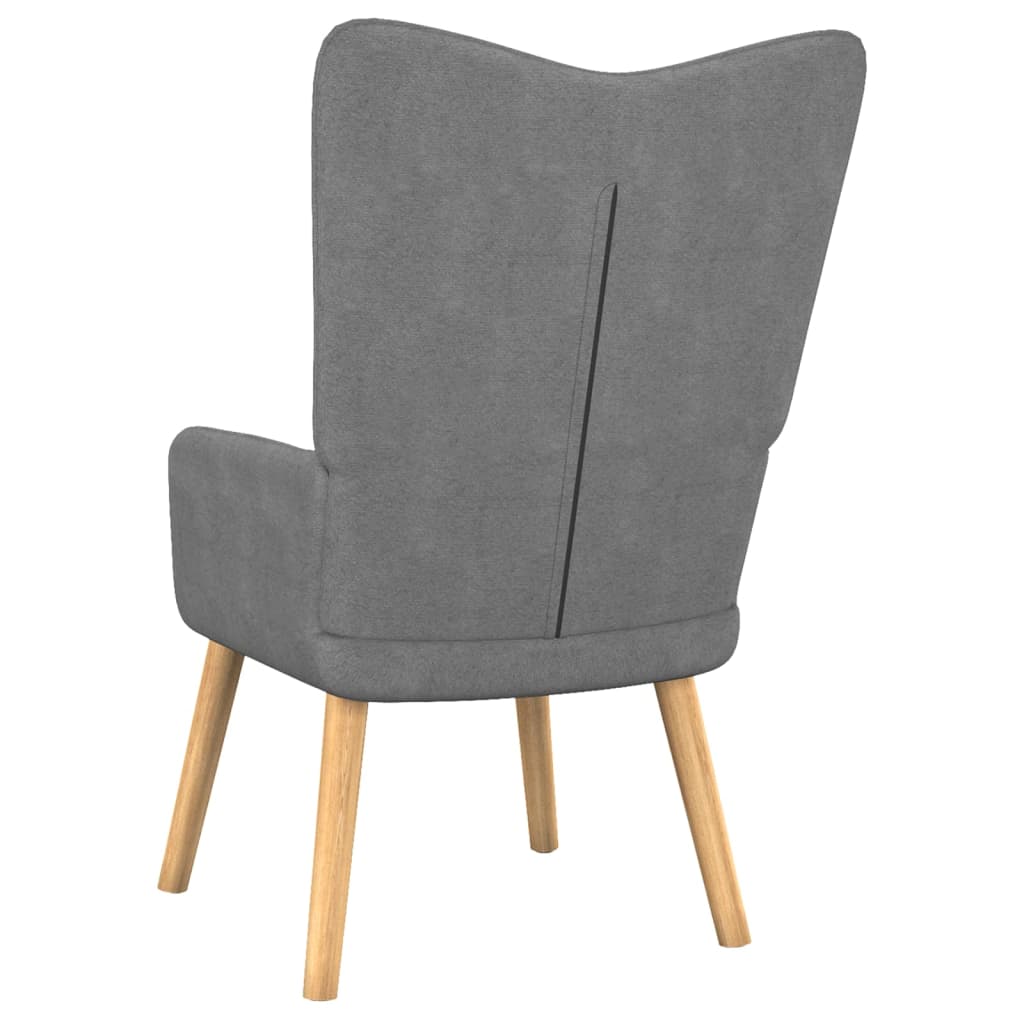 vidaXL Relaxing Chair Dark Grey Fabric