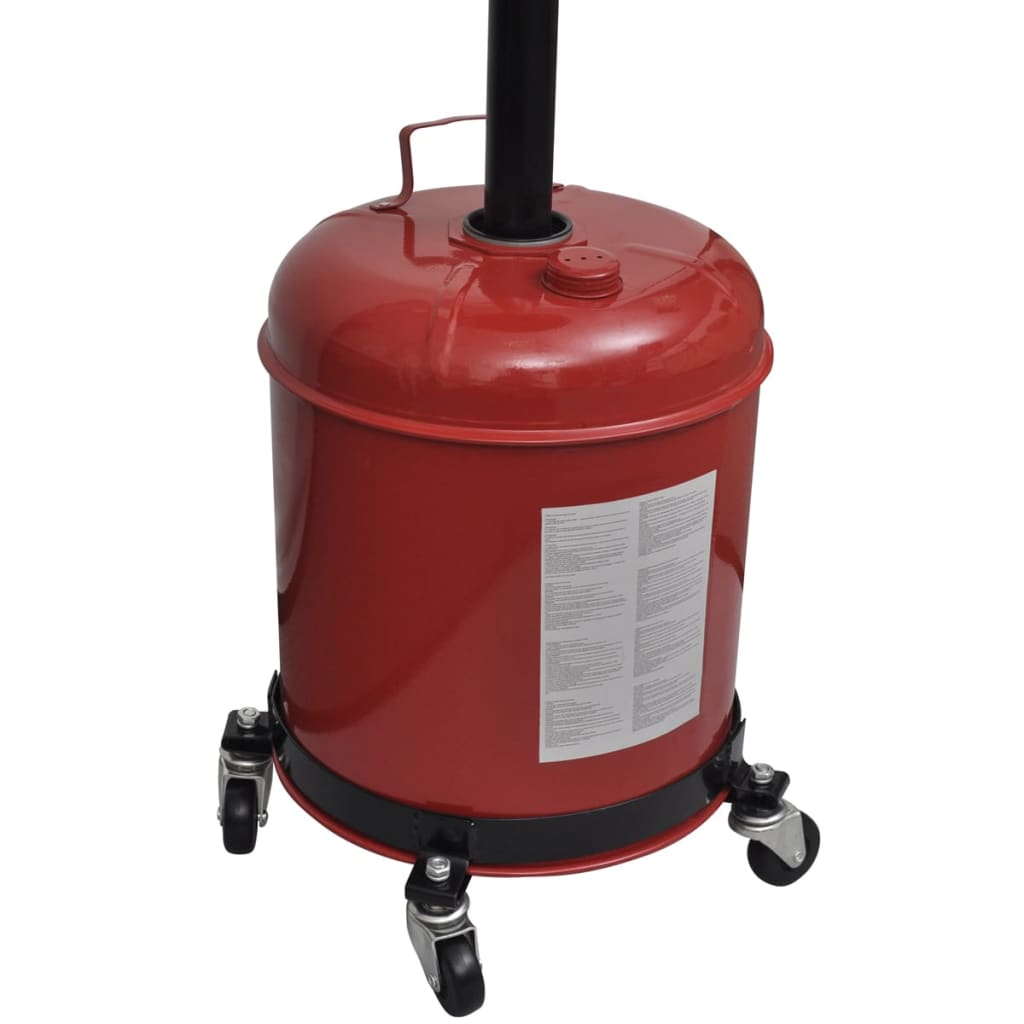 Adjustable 19 L Waste Oil Dolly with Casters