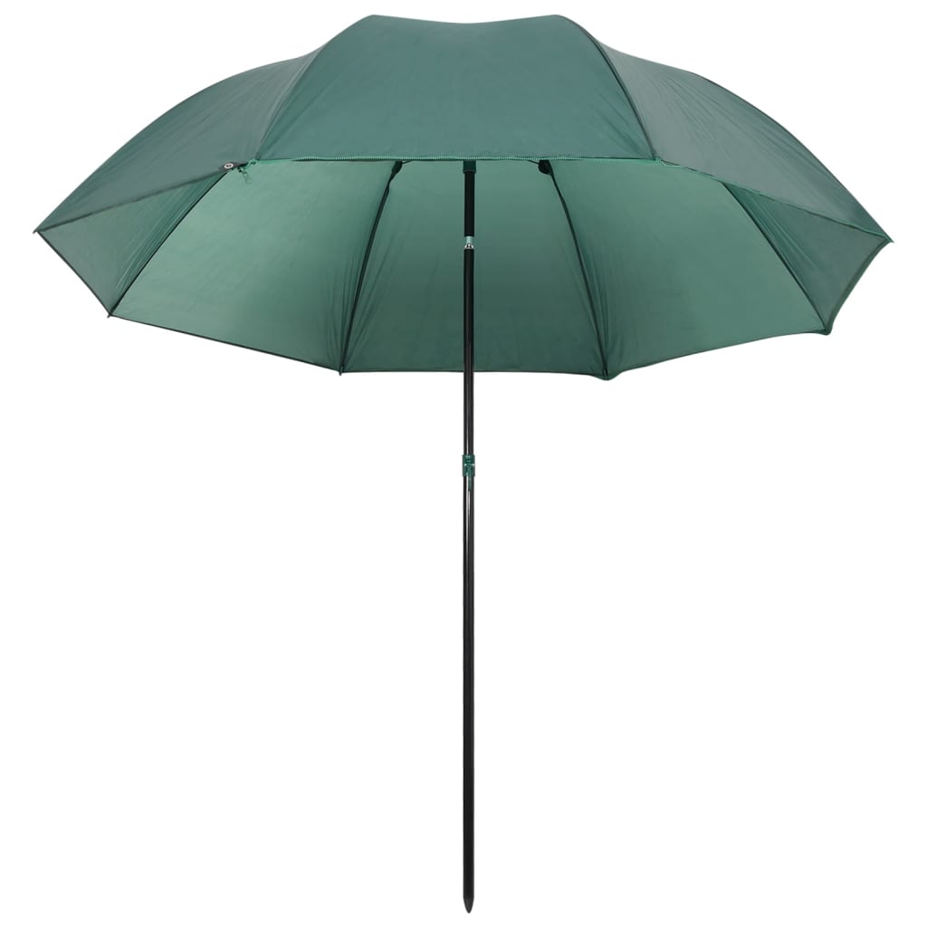 vidaXL Fishing Umbrella Green 220x193 cm