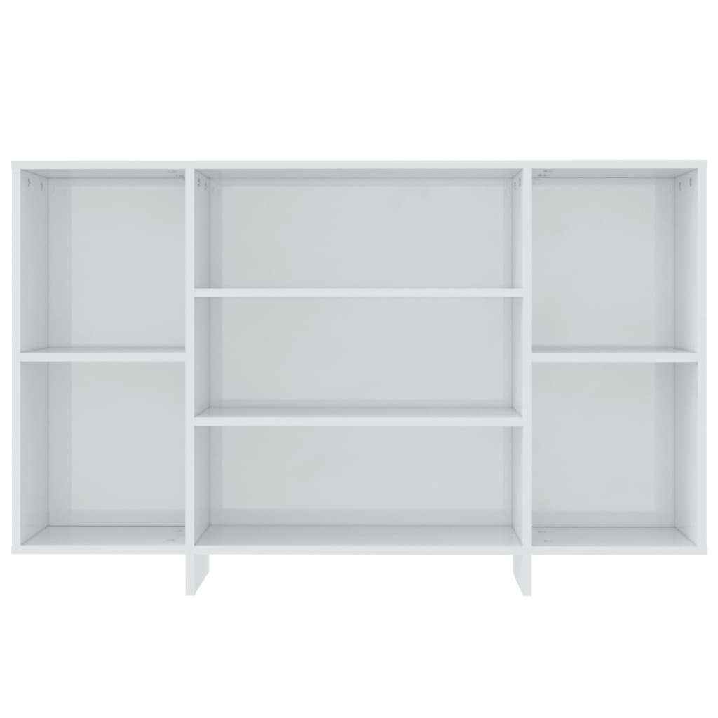 vidaXL Sideboard High Gloss White 120x30x75 cm Engineered Wood