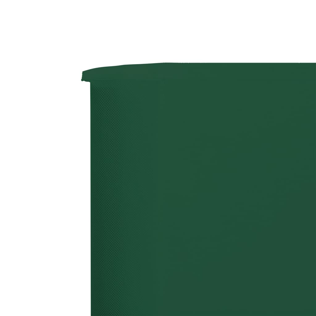 vidaXL 5-panel Wind Screen Fabric 600x160 cm Green