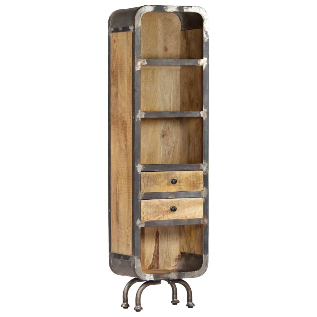 vidaXL Highboard 40x30x145 cm Solid Mango Wood