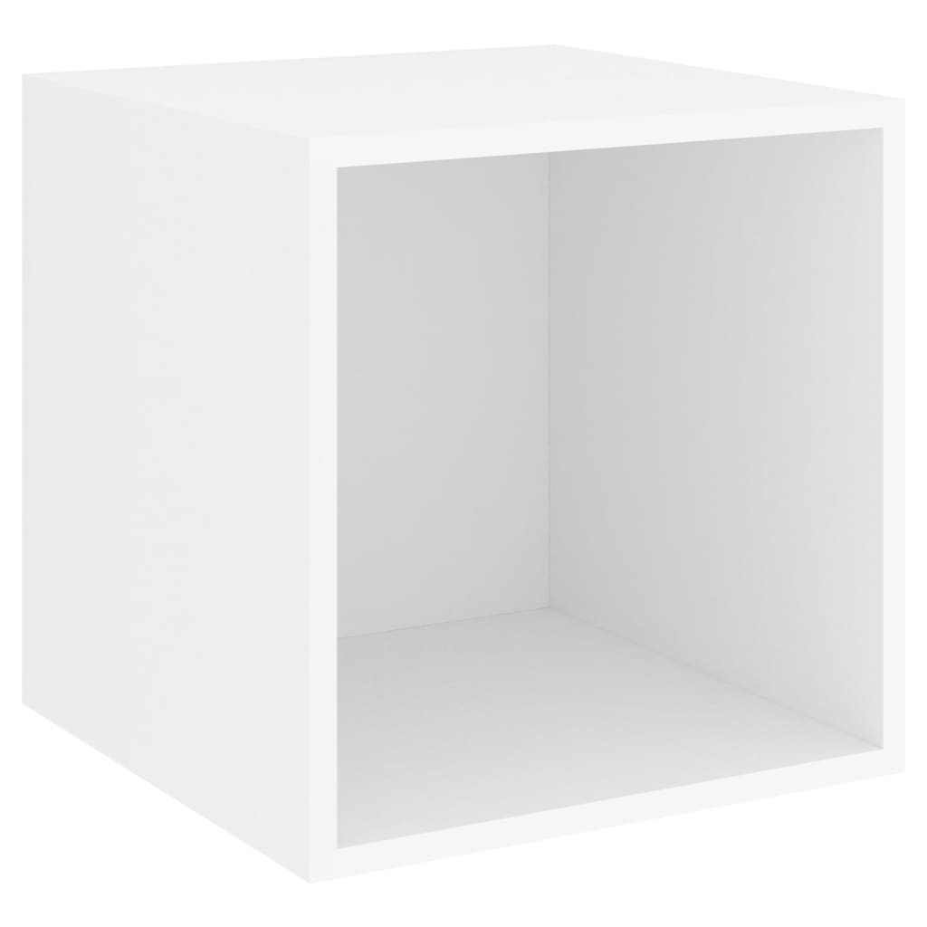 vidaXL Wall Cabinets 4 pcs White 37x37x37 cm Engineered Wood