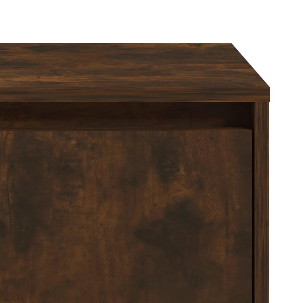 vidaXL Bedside Cabinets 2 pcs Smoked Oak 45x34x44.5 cm Engineered Wood