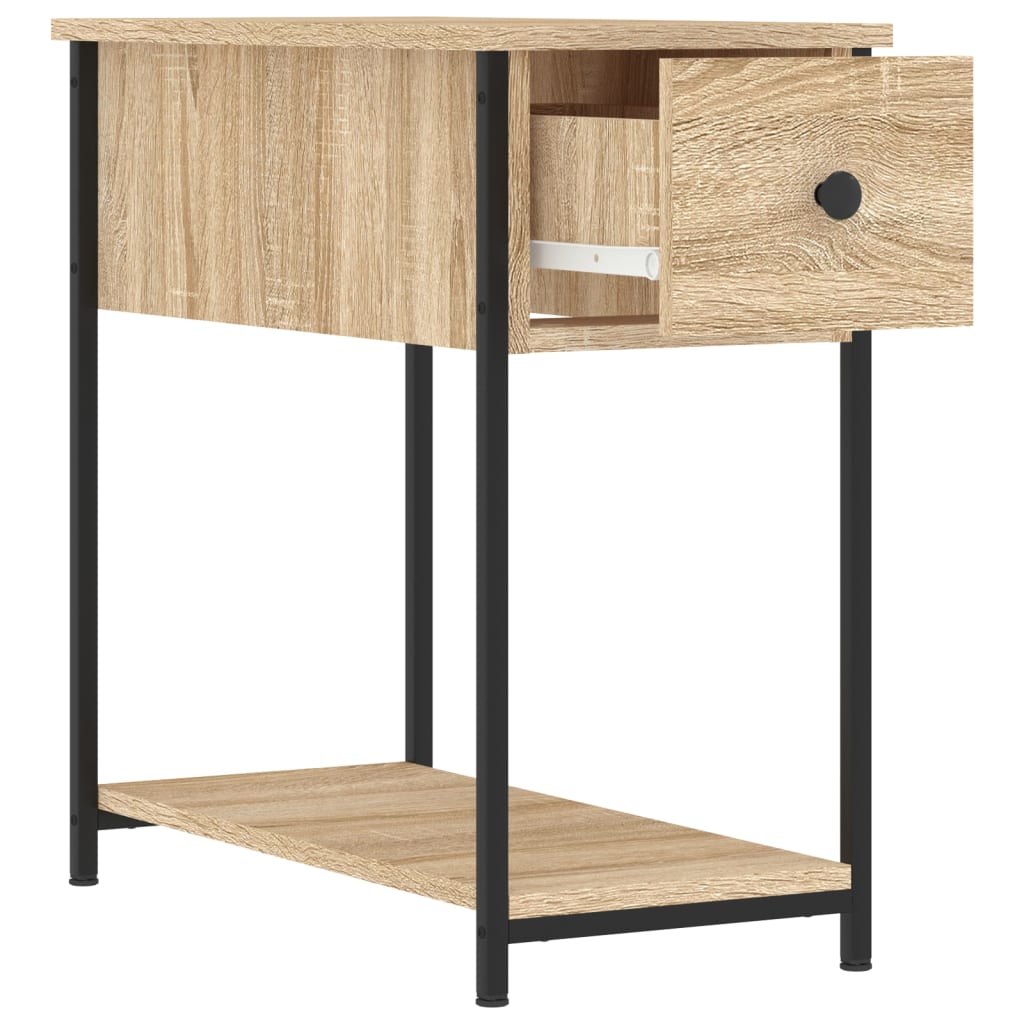 vidaXL Bedside Cabinet Sonoma Oak 30x60x60 cm Engineered Wood