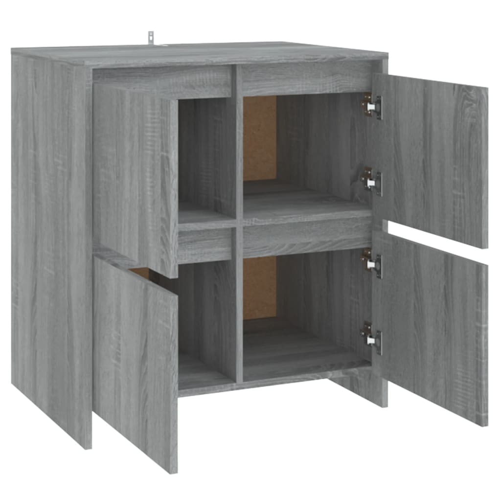 vidaXL Sideboard Grey Sonoma 70x41x75 cm Engineered Wood