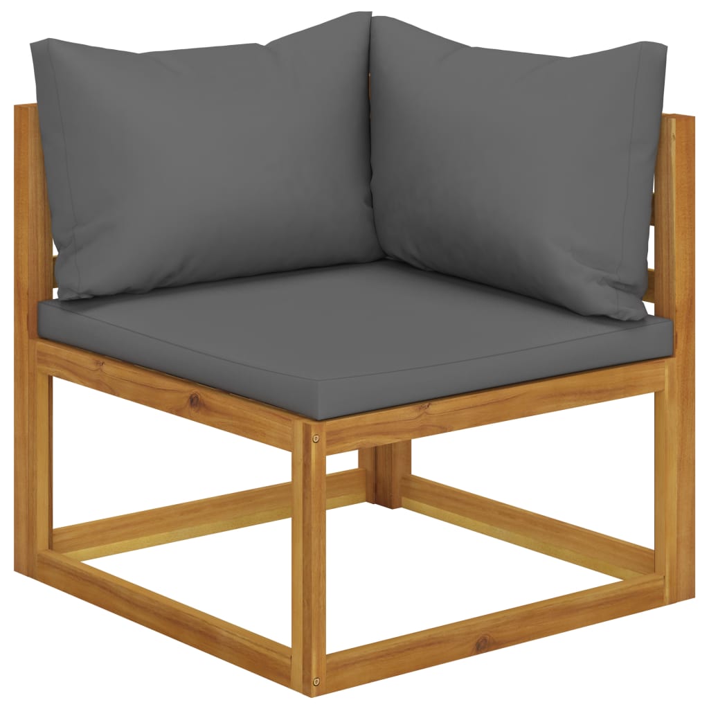 vidaXL 12 Piece Garden Lounge Set with Cushion Solid Acacia Wood