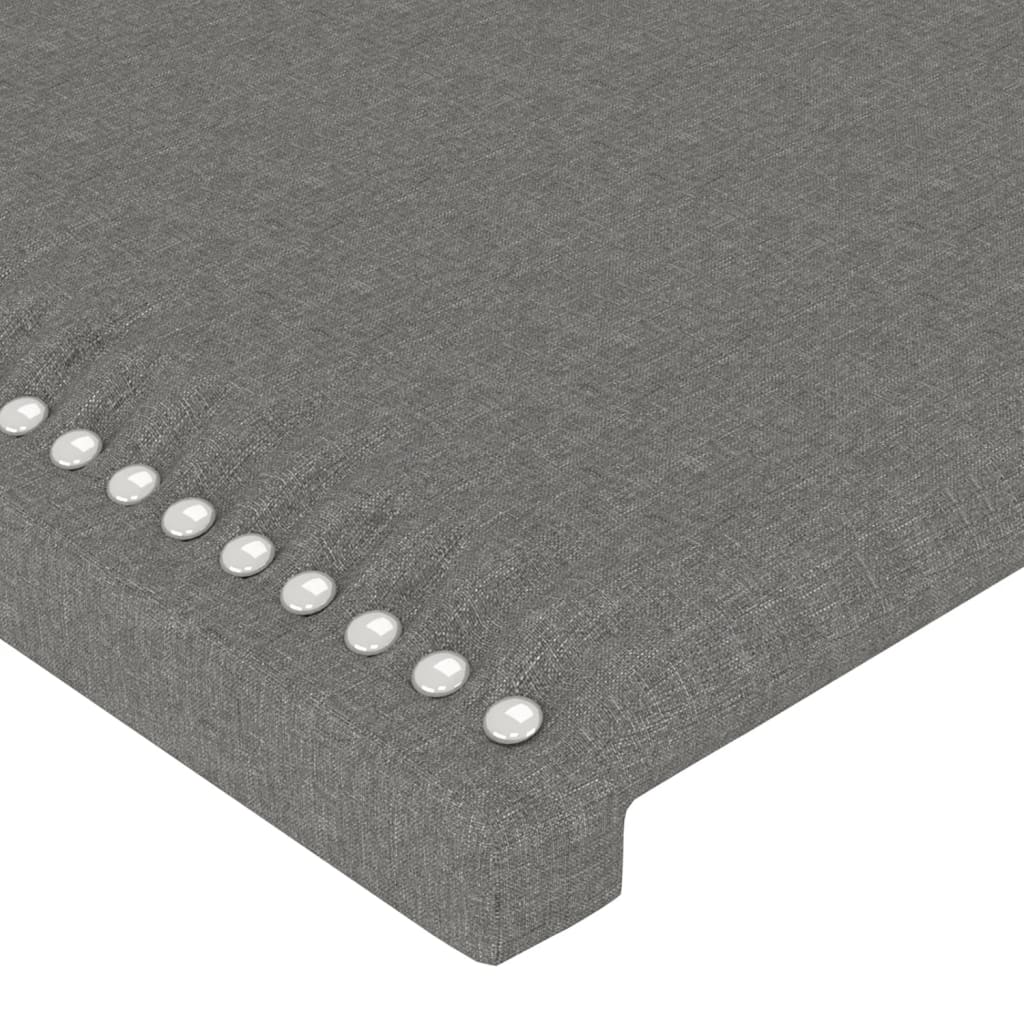 vidaXL Headboards 2 pcs Dark Grey 72x5x78/88 cm Fabric