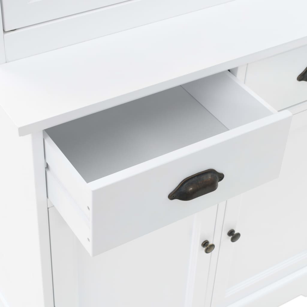 vidaXL Welsh Dresser with 4 Doors MDF and Pinewood 80x40x180 cm