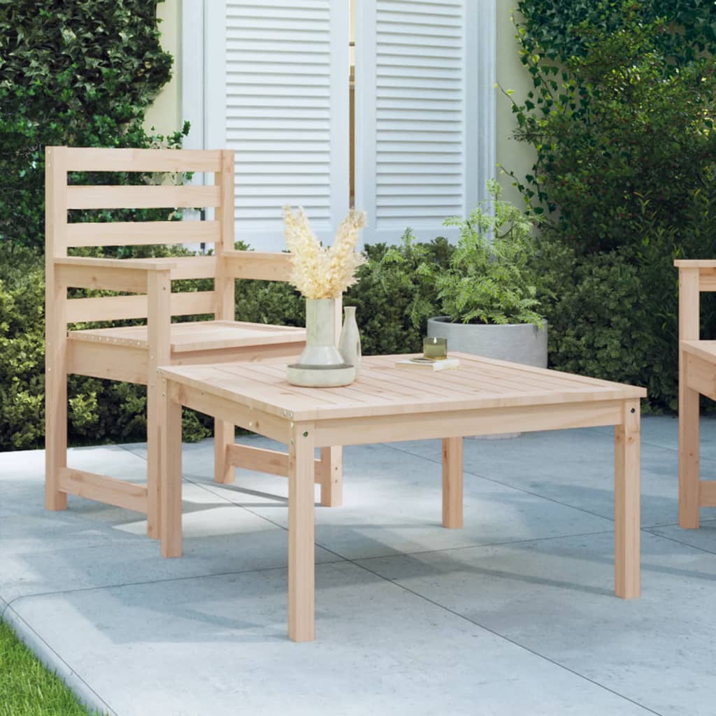 vidaXL Garden Table 82.5x82.5x45 cm Solid Wood Pine