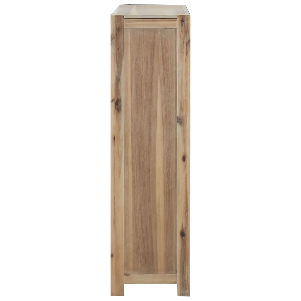 vidaXL 4-Tier Bookcase 80x30x110 cm Solid Wood Acacia