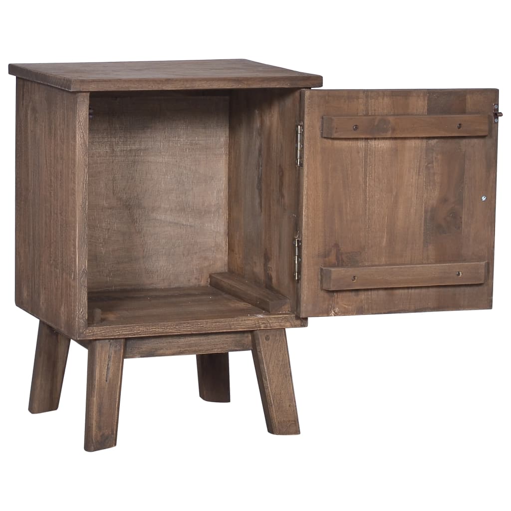 vidaXL Bedside Cabinet 40x30x53 cm Solid Teak Wood