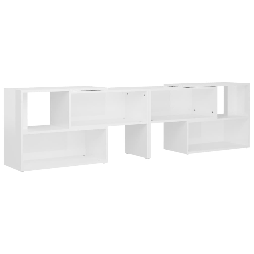 vidaXL TV Cabinet High Gloss White 149x30x52 cm Engineered Wood