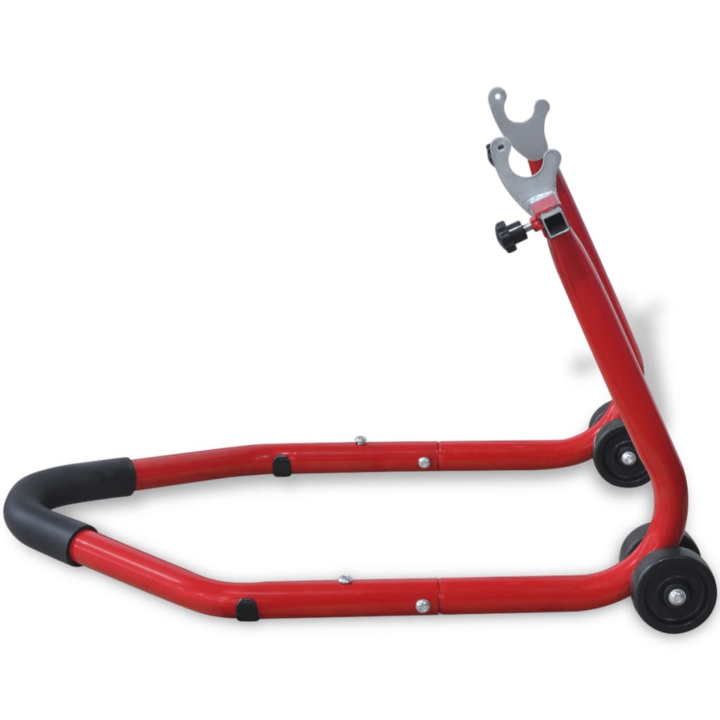 vidaXL Motorcycle Rear Stand Red