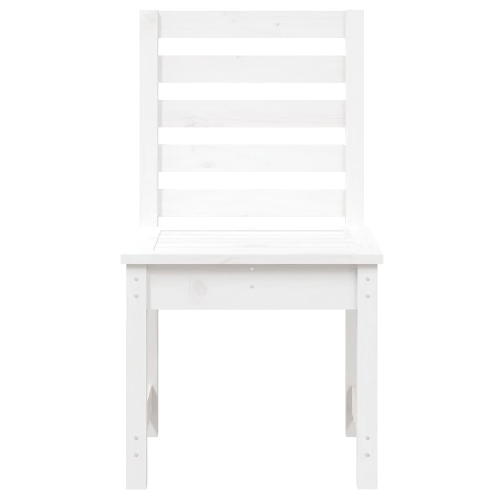 vidaXL Garden Chairs 2 pcs White 50x48x91.5 cm Solid Wood Pine