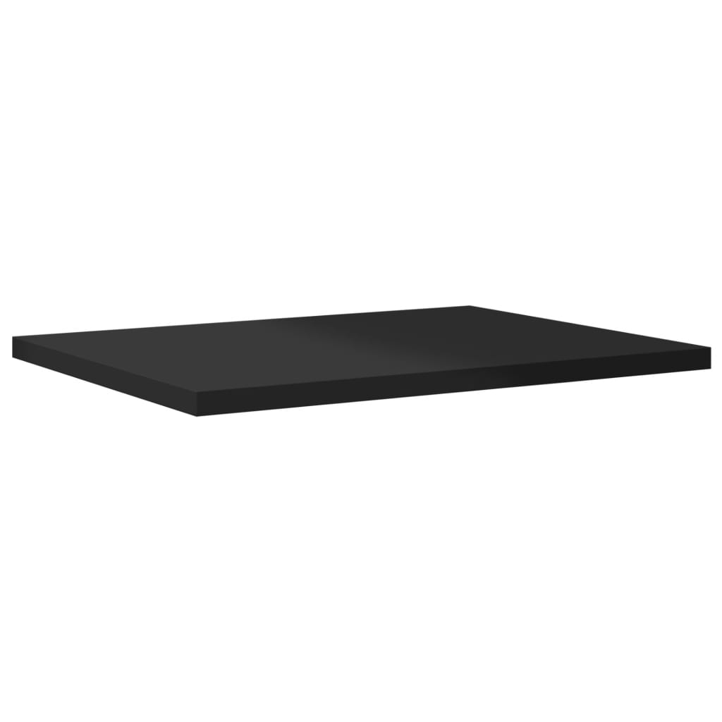 vidaXL Bookshelf Boards 4 pcs High Gloss Black 40x30x1.5 cm Engineered Wood