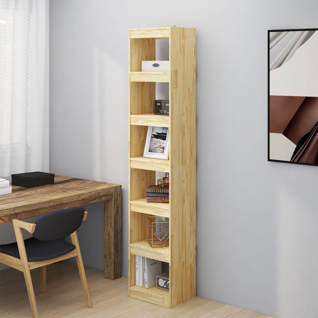 vidaXL Book Cabinet/Room Divider 40x30x199 cm Solid Pinewood