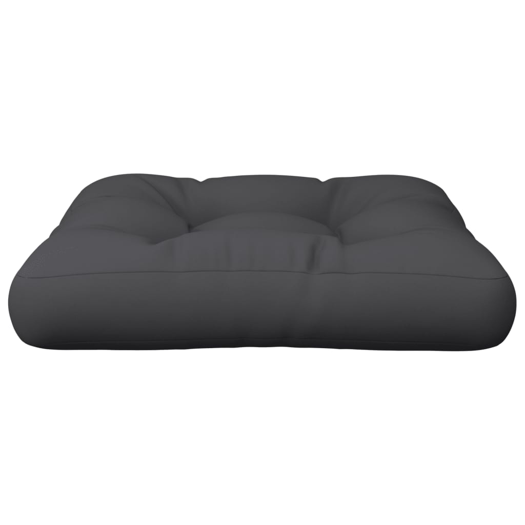 vidaXL Pallet Cushion Black 50x50x12 cm Fabric
