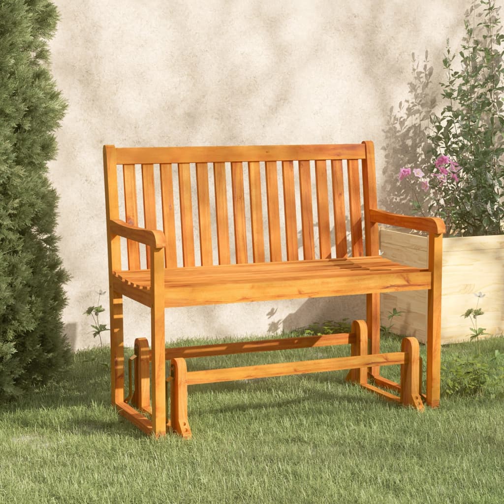 vidaXL Garden Swing Bench 110 cm Solid Acacia Wood