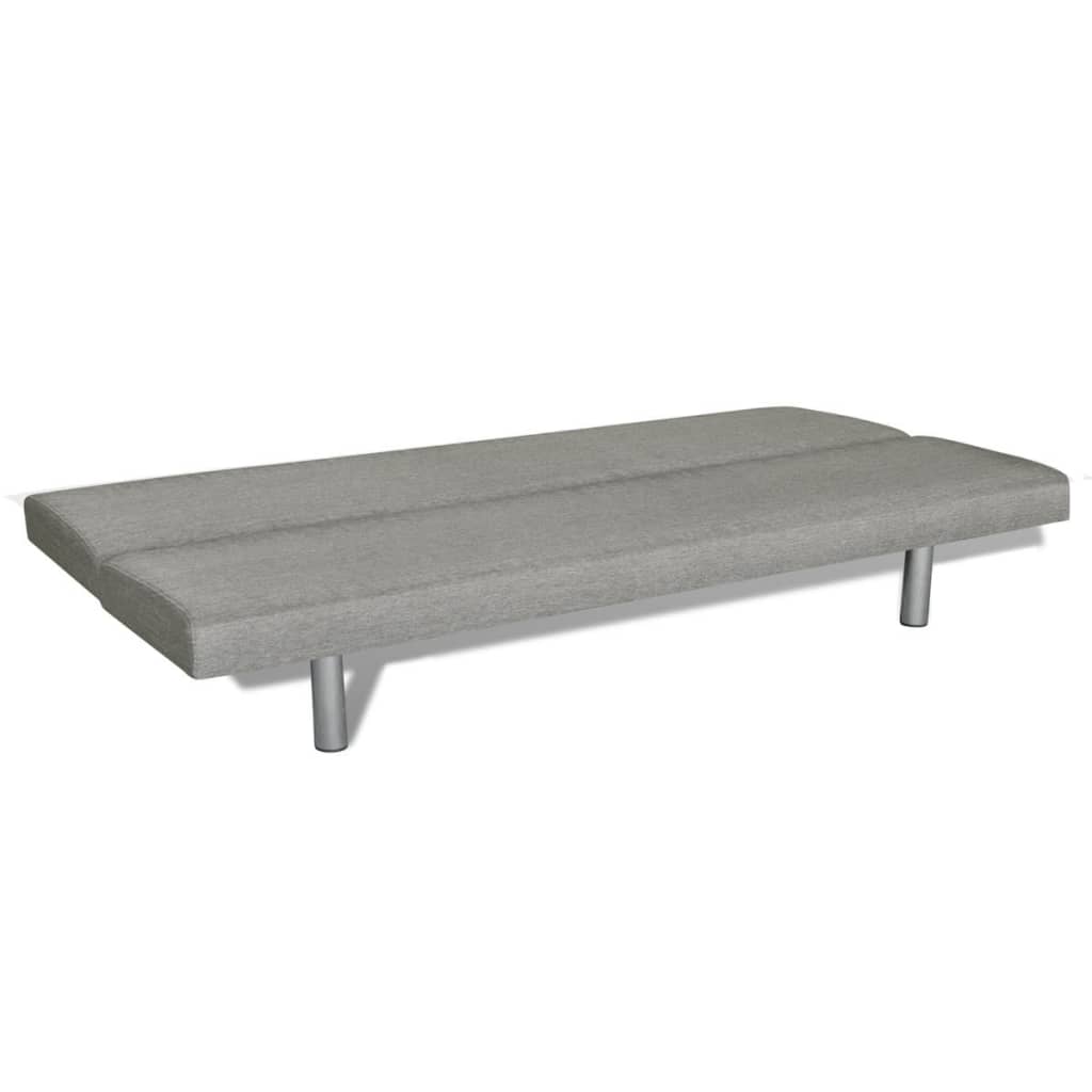 vidaXL Sofa Bed Grey Polyester