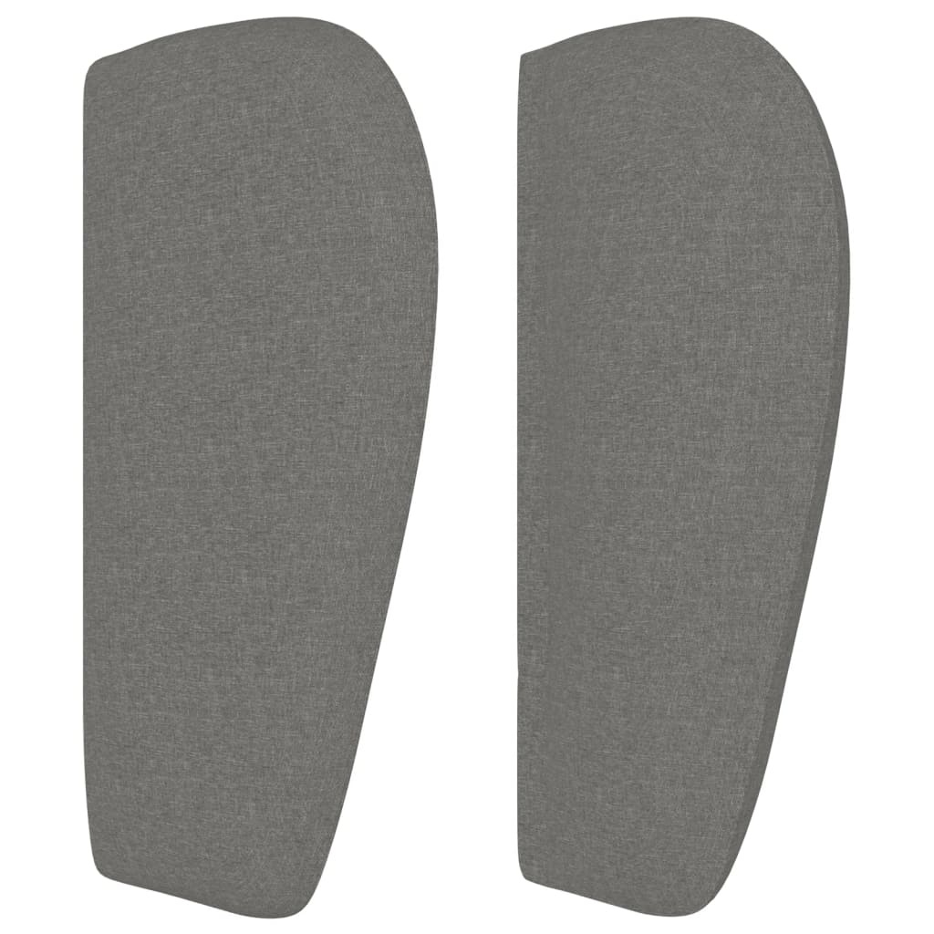 vidaXL Headboard with Ears Dark Grey 103x23x78/88 cm Fabric