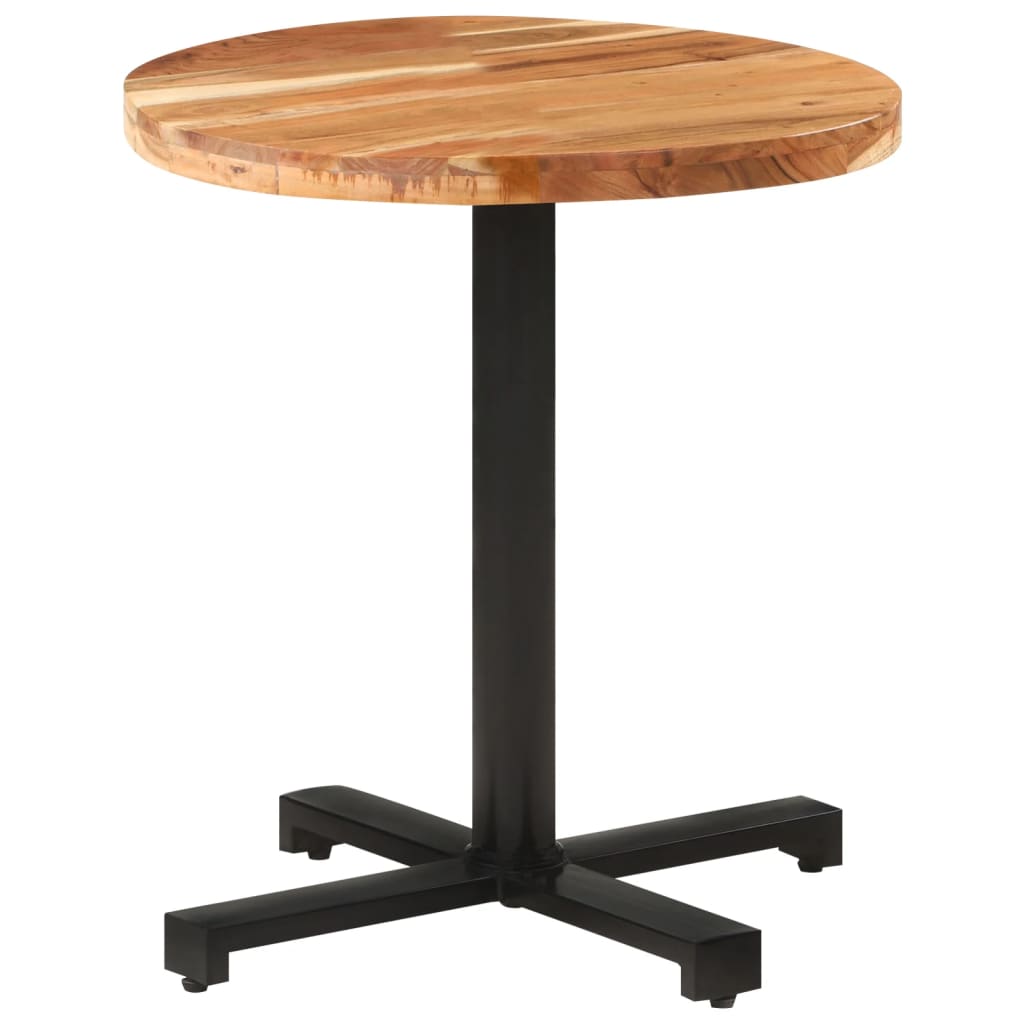 vidaXL Bistro Table Round Ø70x75 cm Solid Acacia Wood