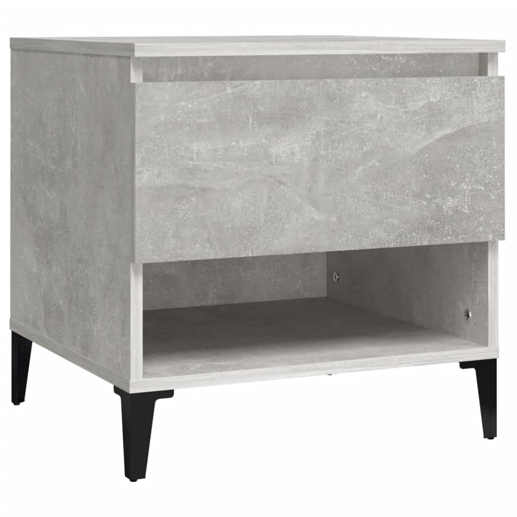 vidaXL Side Table Concrete Grey 50x46x50 cm Engineered Wood