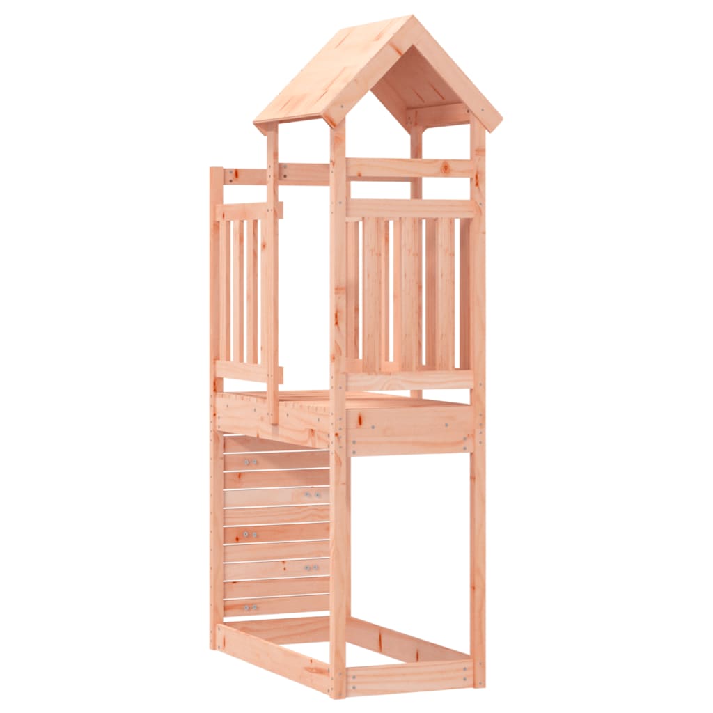 vidaXL Play Tower with Rockwall 53x110.5x214 cm Solid Wood Douglas