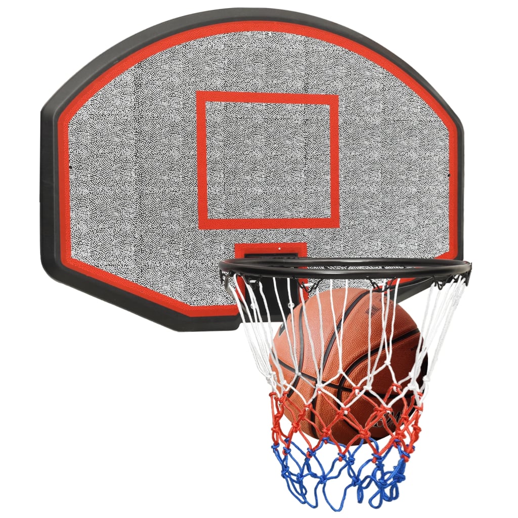 vidaXL Basketball Backboard Black 71x45x2 cm Polyethene