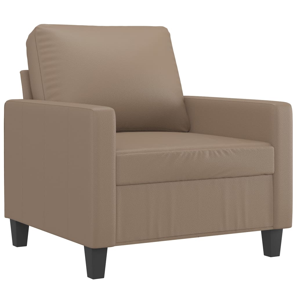 vidaXL Sofa Chair Cappuccino 60 cm Faux Leather
