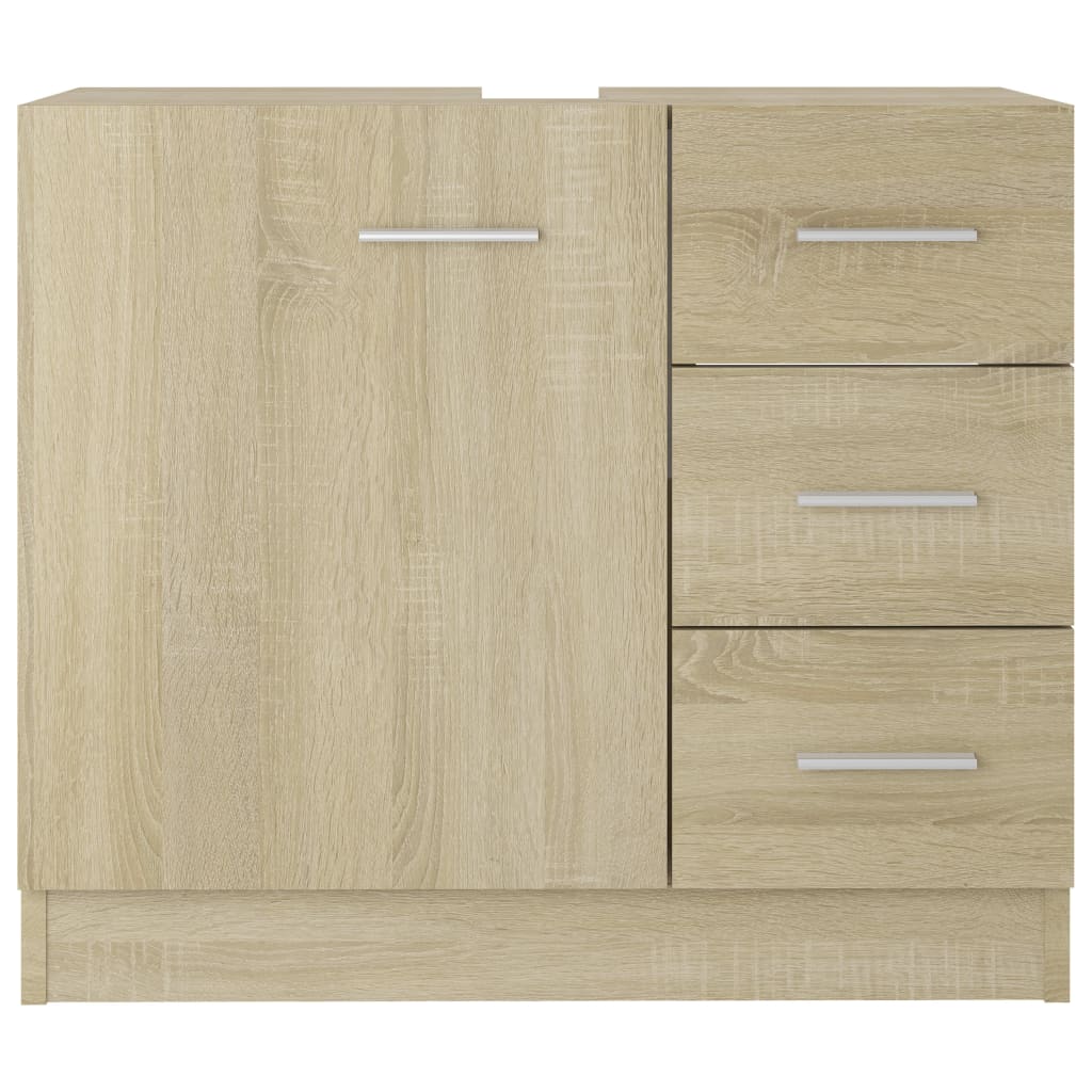 vidaXL Sink Cabinet Sonoma Oak 63x30x54 cm Engineered Wood