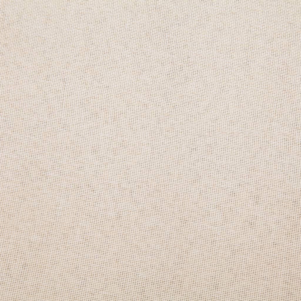 vidaXL Sofa Bed Cream Polyester