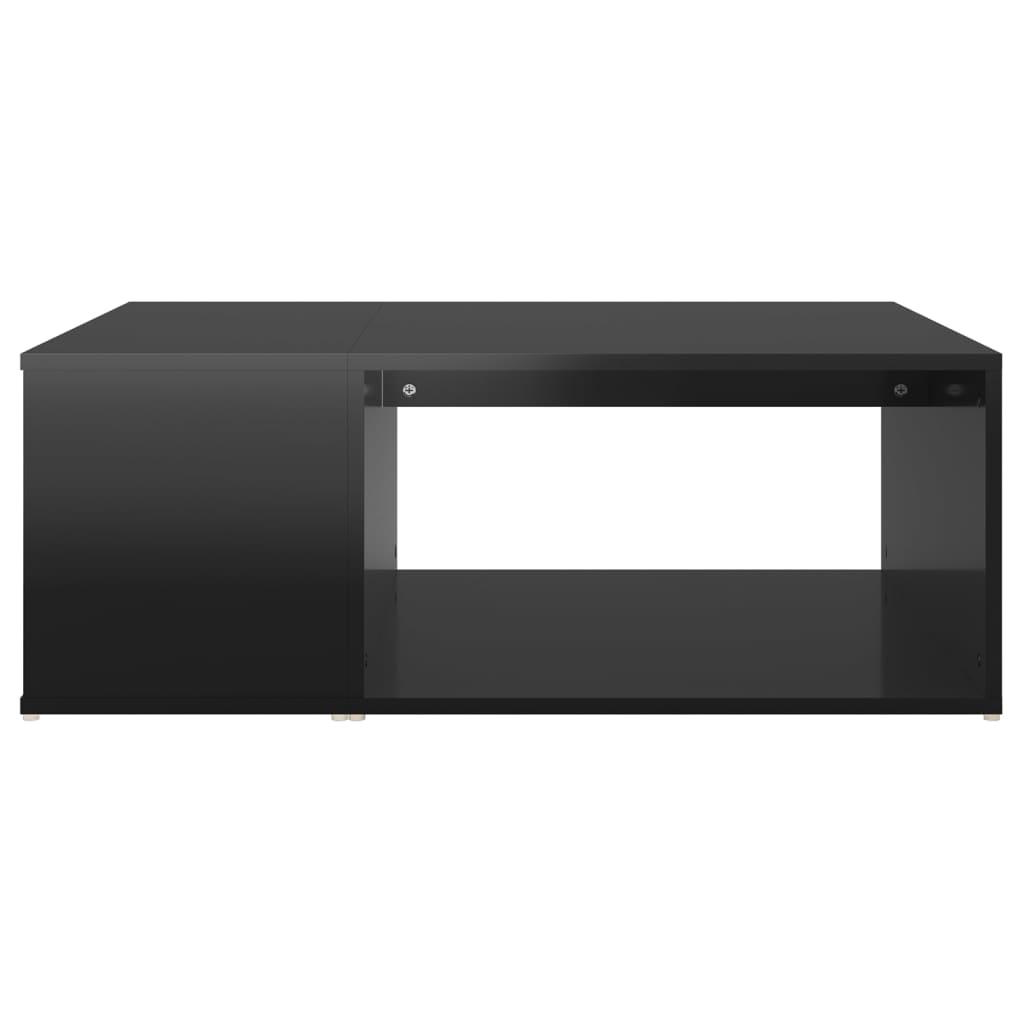 vidaXL Coffee Table High Gloss Black 90x67x33 cm Engineered Wood ...