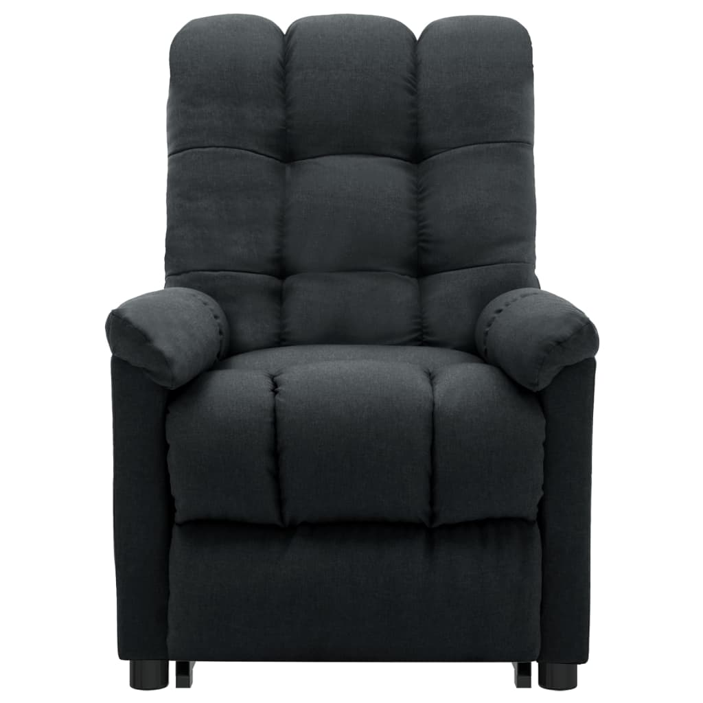 vidaXL Stand up Massage Chair Dark Grey Fabric