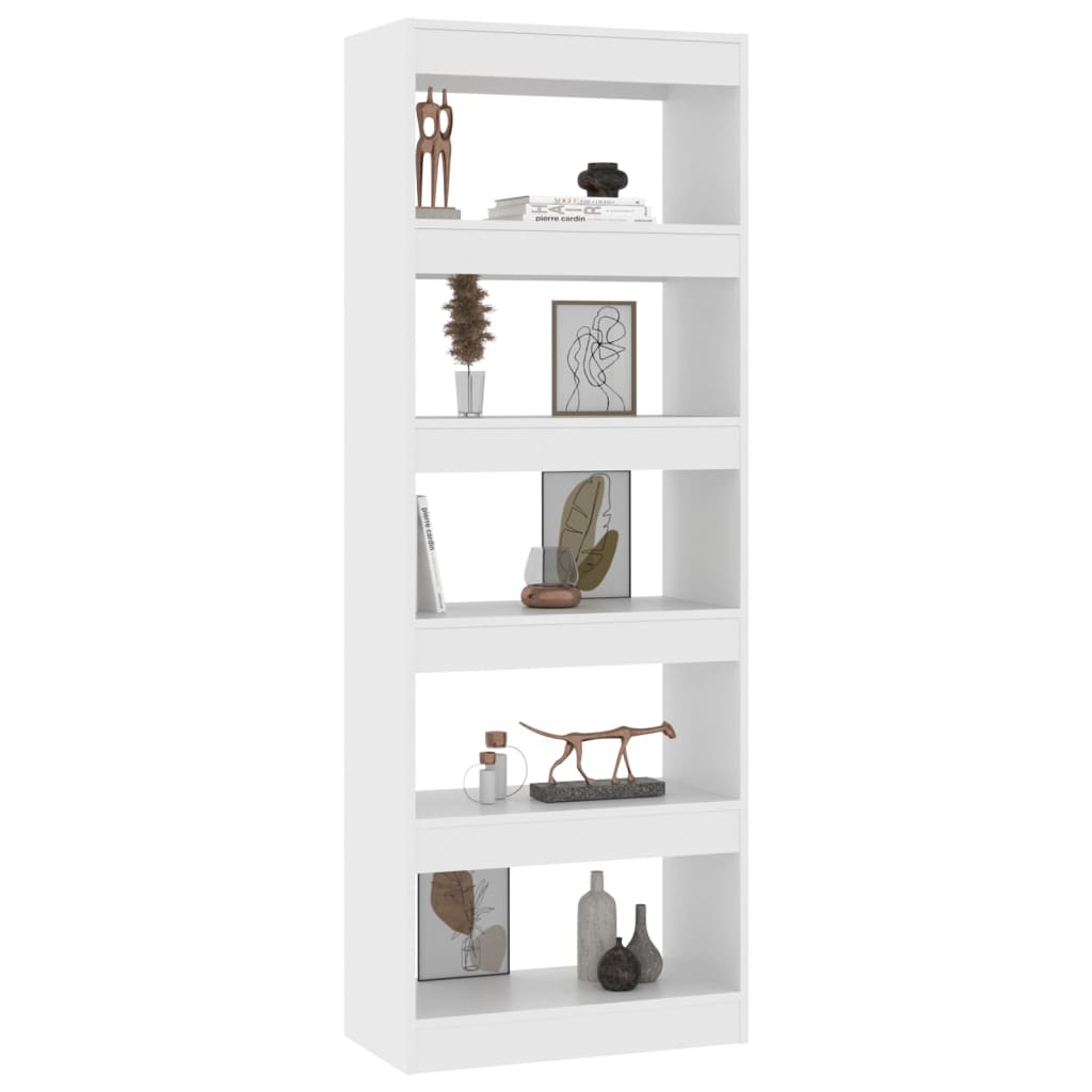 vidaXL Book Cabinet/Room Divider White 60x30x166 cm Engineered Wood